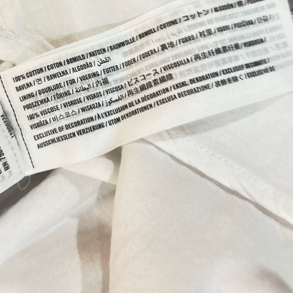 Abercrombie & Fitch White/blue Striped Mini sunDress spaghetti straps size small - Picture 9 of 9